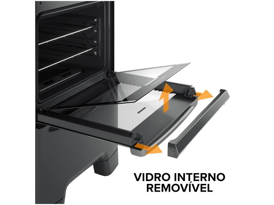 Fogão 4 Bocas Continental Preto Mesa de Vidro FC4GP - 7