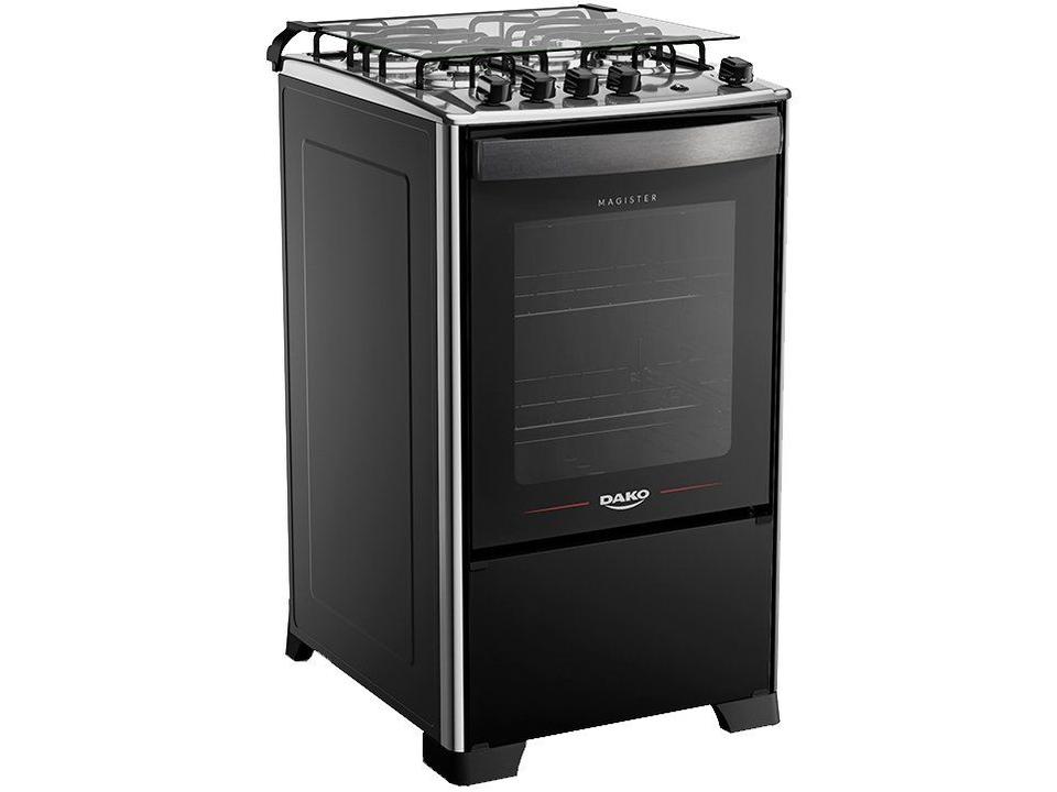 Fogão 4 Bocas Dako Preto Magister - 2
