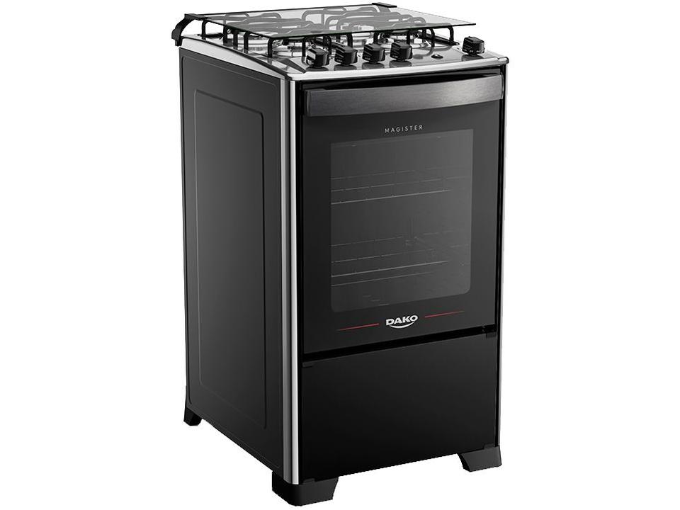 Fogão 4 Bocas Dako Preto Magister - 2