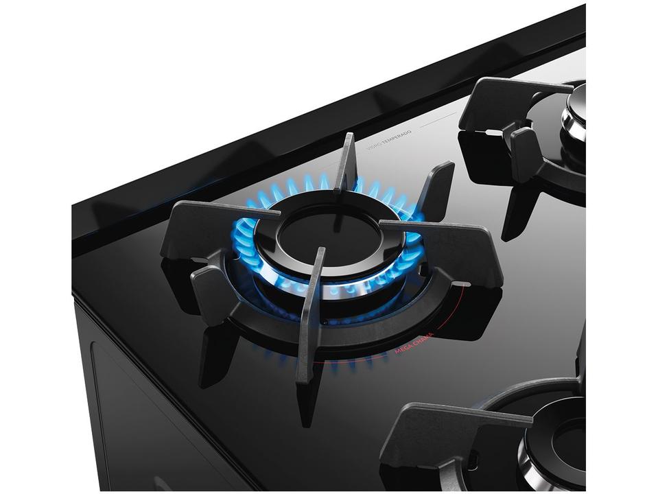 Fogão 4 Bocas Dako Preto Supreme Glass - 7