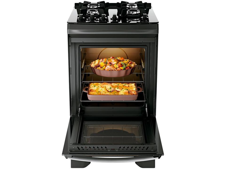 Fogão 4 Bocas Dako Preto Supreme Glass - 4