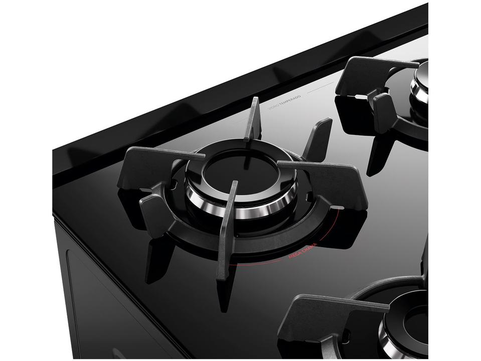 Fogão 4 Bocas Dako Preto Supreme Glass - 6