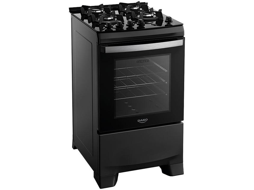 Fogão 4 Bocas Dako Preto Supreme Glass - 2