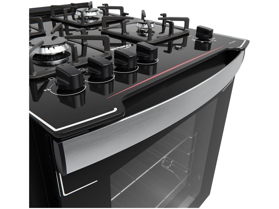 Fogão 4 Bocas de Embutir Dako Preto Mesa de Vidro Diplomata - 8
