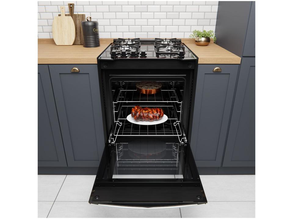 Fogão 4 Bocas de Embutir Dako Preto Mesa de Vidro Diplomata - 4