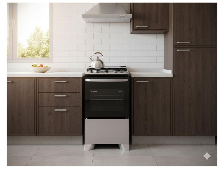 Fogão 4 Bocas Electrolux Cinza Efficient FE4IG - 3