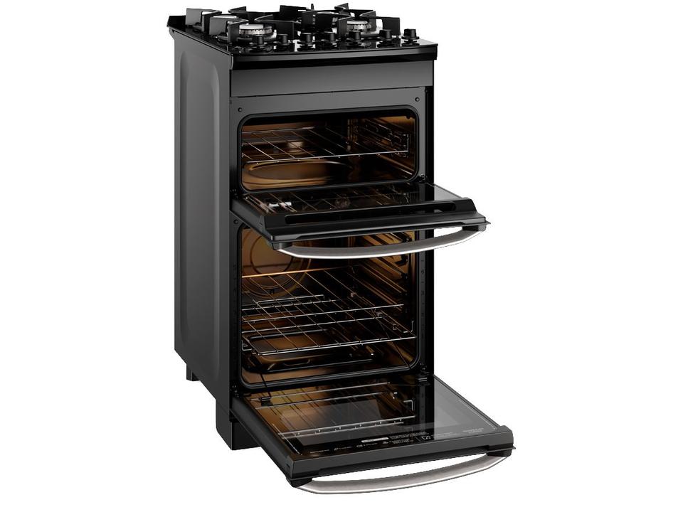 Fogão 4 Bocas Electrolux Preto Duplo Forno Experience FE4DB - 2