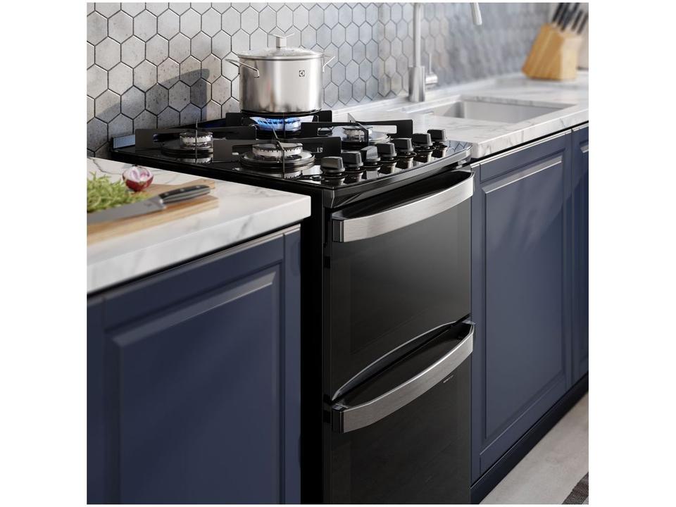 Fogão 4 Bocas Electrolux Preto Mesa de Vidro com Timer PerfectCook e Multi Chama FE4DP - 6