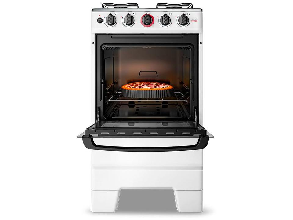 Fogão 4 Bocas Esmaltec Branco Ideal Super 4121 - 10