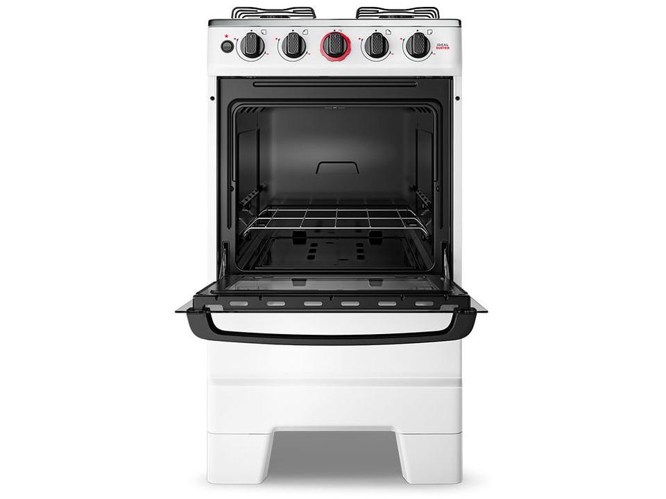 Fogão 4 Bocas Esmaltec Branco Ideal Super 4121 - 9