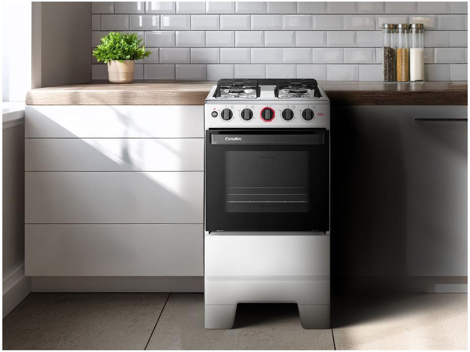 Fogão 4 Bocas Esmaltec Branco Ideal Super 4121 - 3