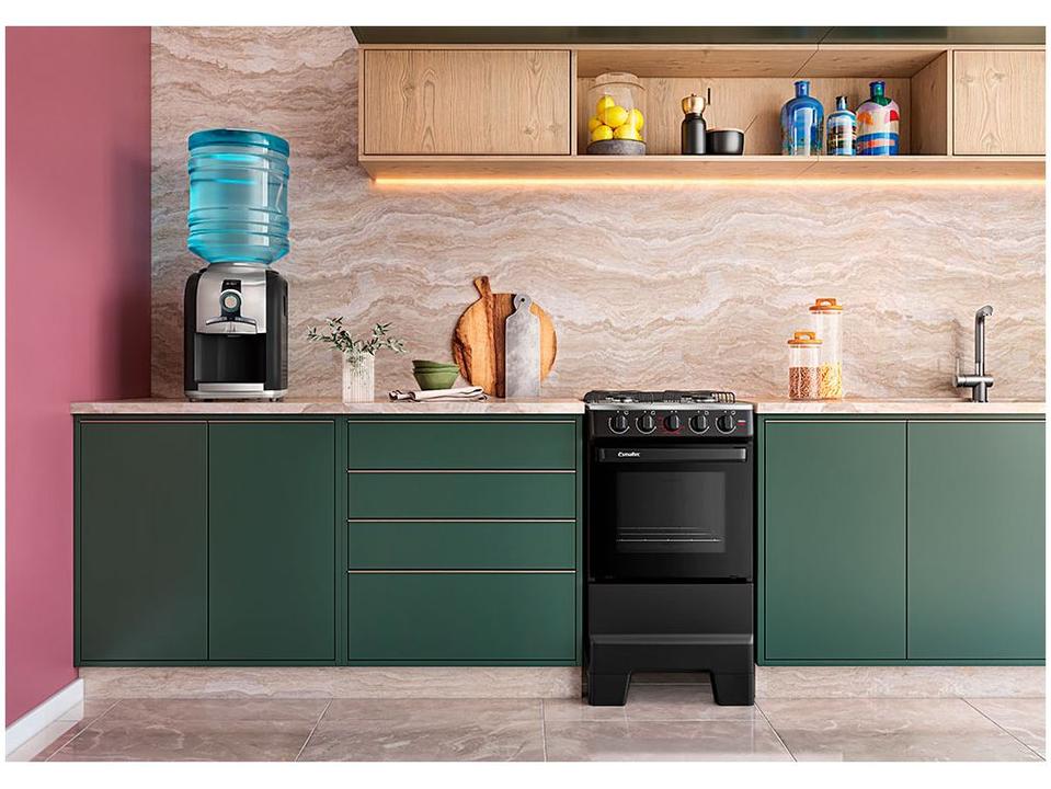 Fogão 4 Bocas Esmaltec Preto Ideal Pop 4120 - 5