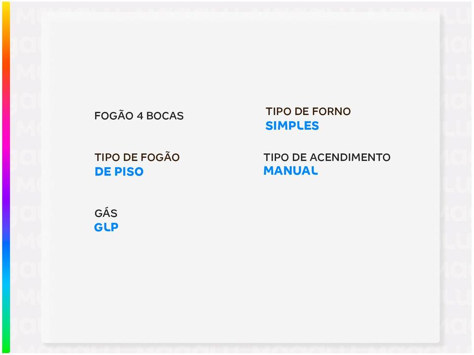 Fogão 4 Bocas Esmaltec Preto Ideal Pop 4120 - 1