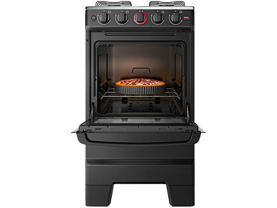 Fogão 4 Bocas Esmaltec Preto Ideal Super 4121 - 11