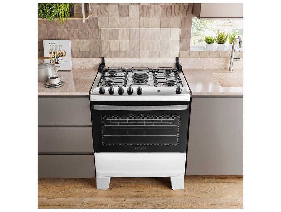 Fogão 5 Bocas Atlas Branco Agile - 1