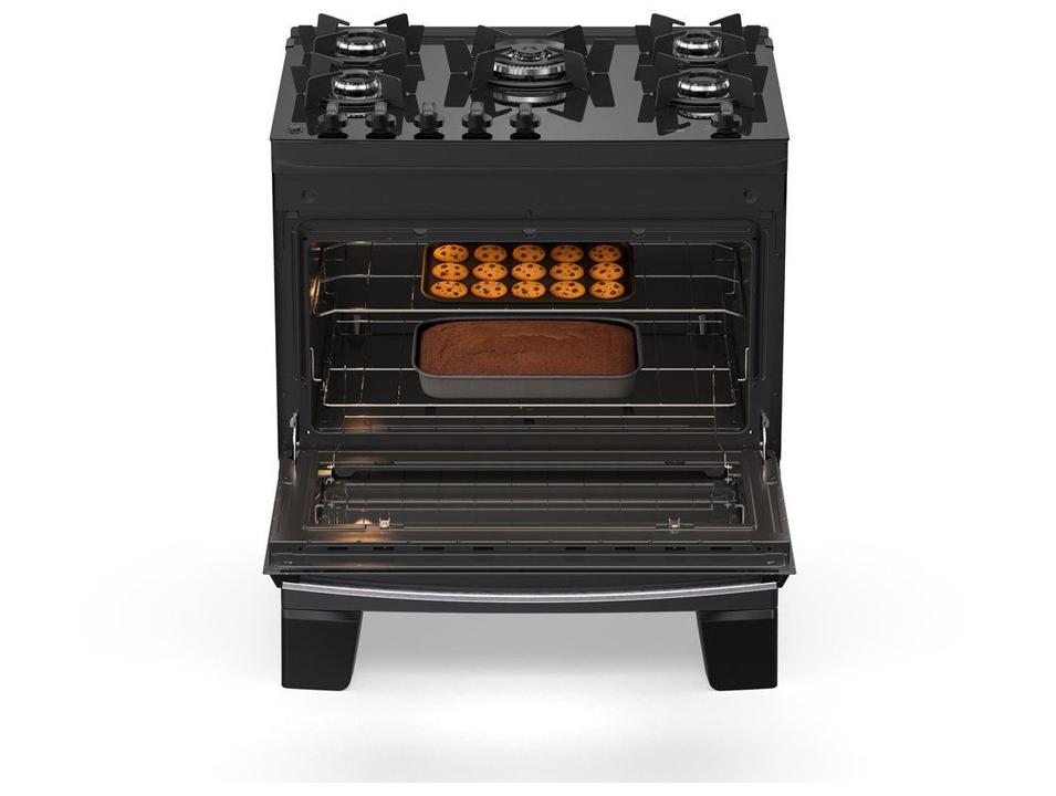 Fogão 5 Bocas Atlas Preto Up Glass Agile - 3