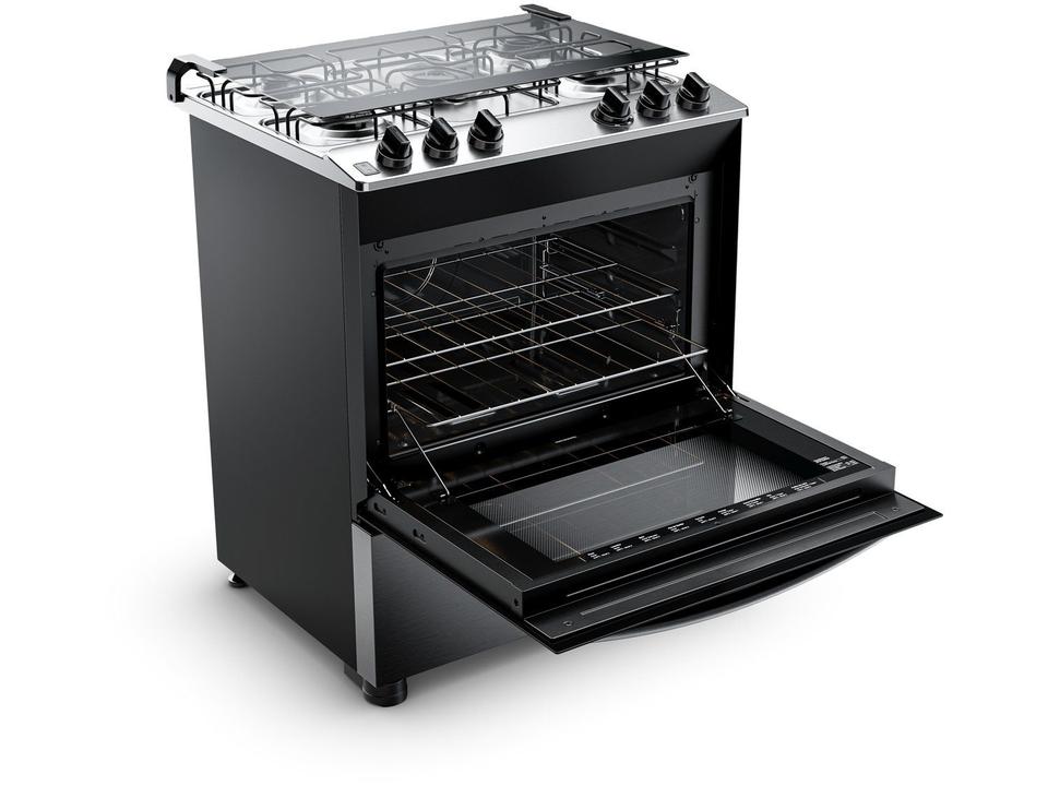 Fogão 5 Bocas Brastemp Cinza e Preto BFS5GDR - 5