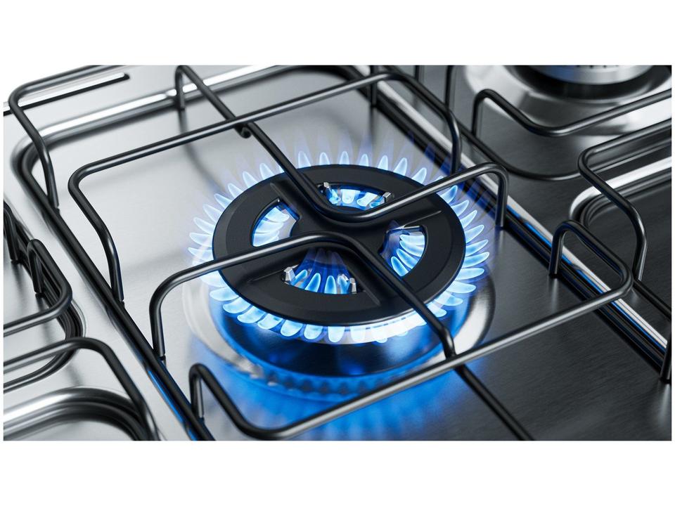 Fogão 5 Bocas Brastemp Cinza e Preto BFS5GDR - 9
