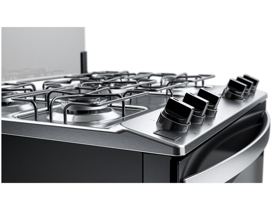 Fogão 5 Bocas Brastemp Cinza e Preto BFS5GDR - 11