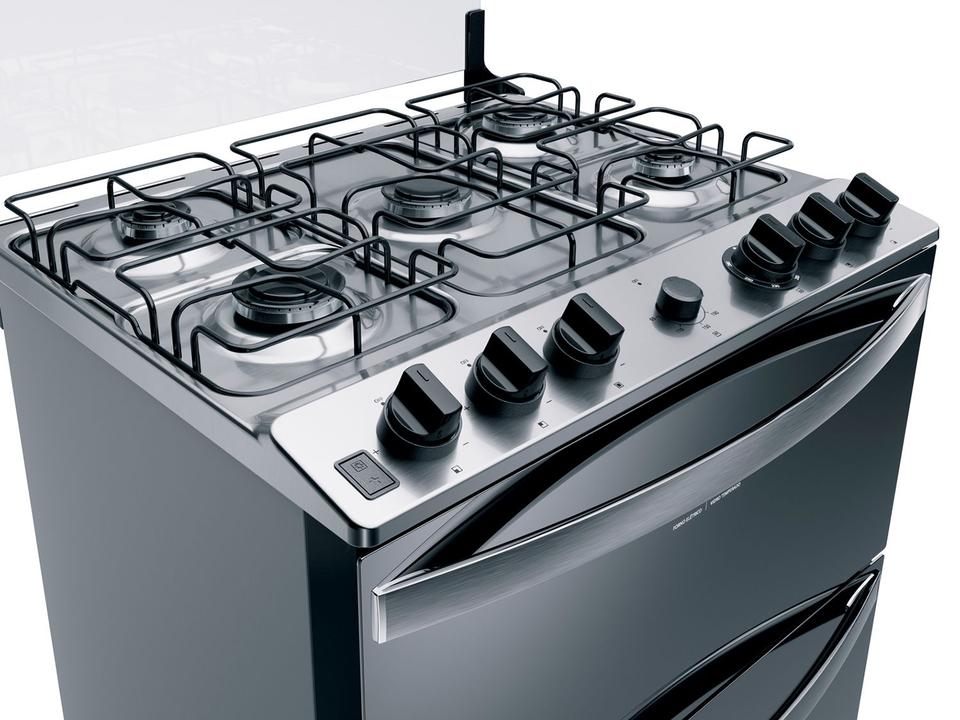 Fogão 5 Bocas Brastemp Inox Duplo Forno BFD5NCR - 4