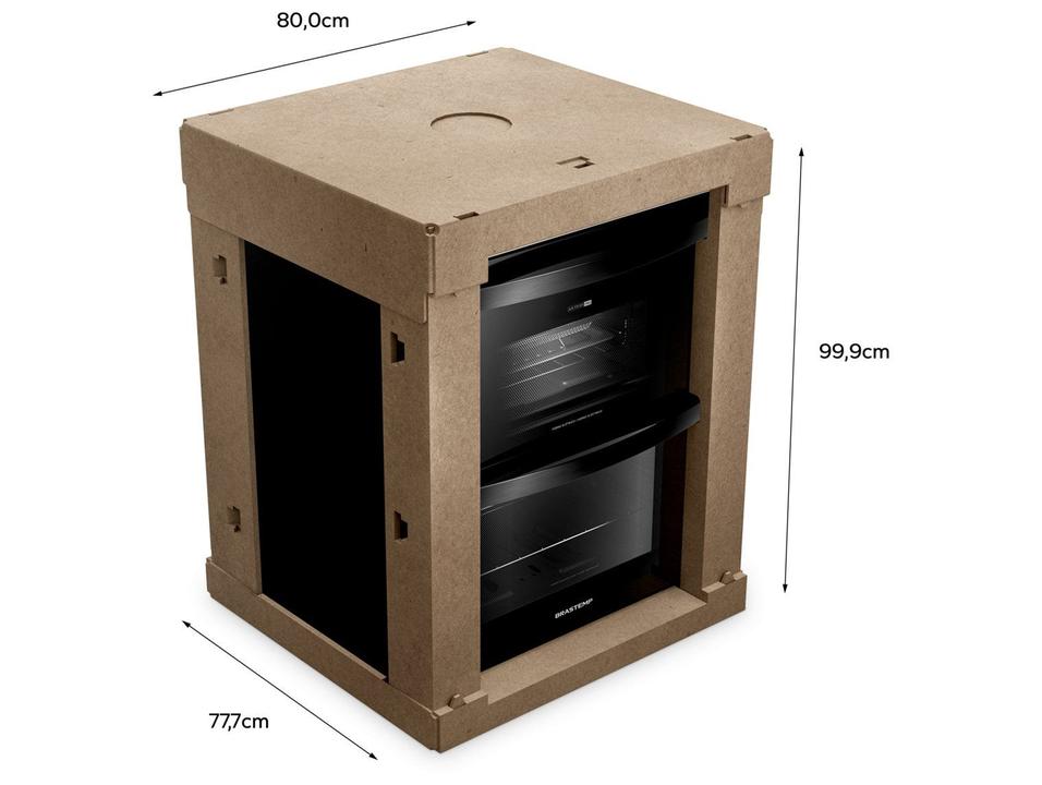 Fogão 5 Bocas Brastemp Preto Duplo Forno BFD5LAE - 4
