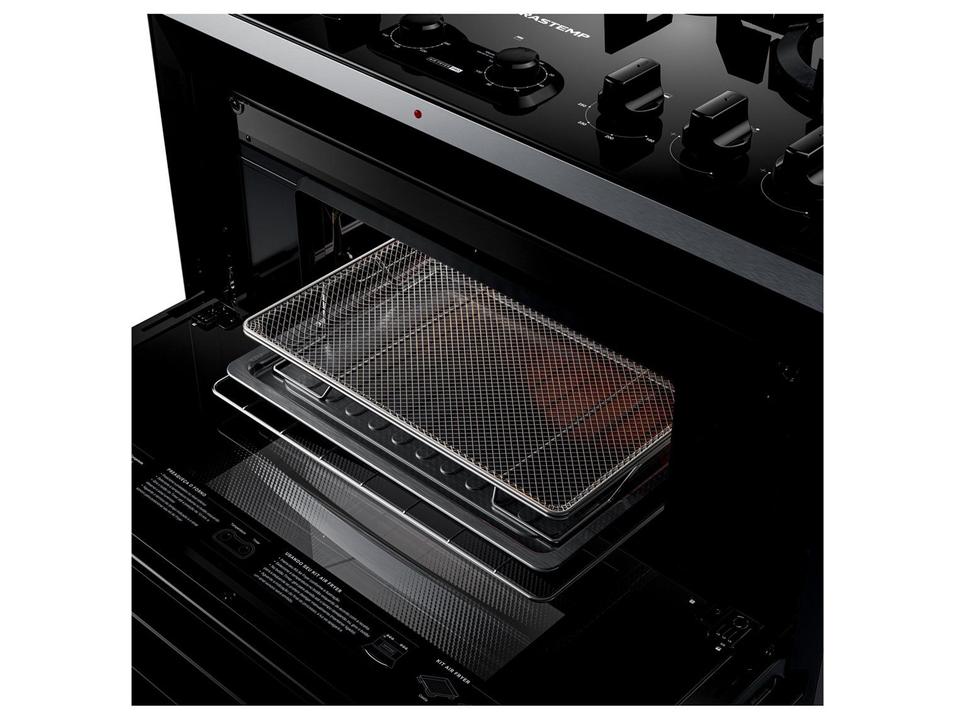Fogão 5 Bocas Brastemp Preto Duplo Forno BFD5LAE - 8