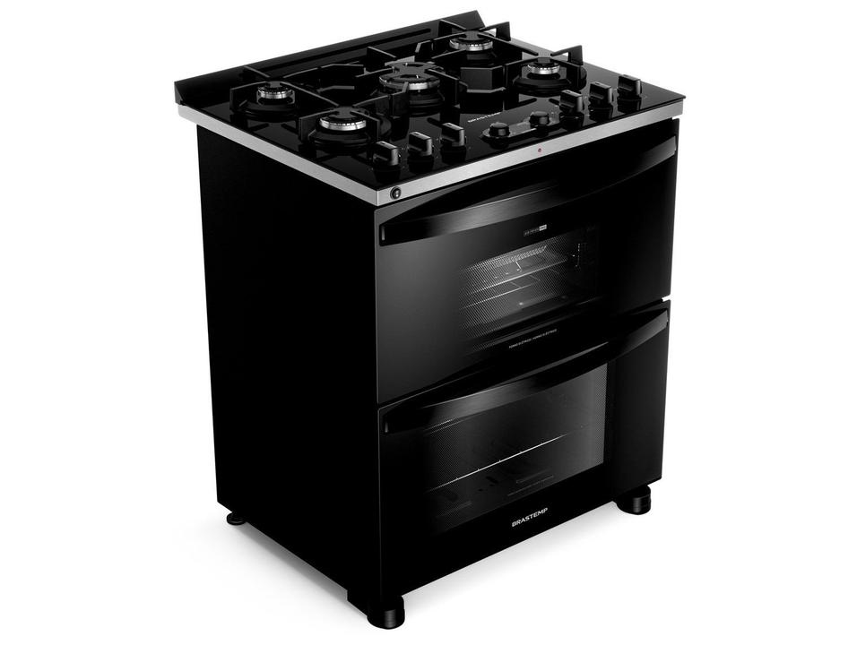 Fogão 5 Bocas Brastemp Preto Duplo Forno BFD5LAE - 6