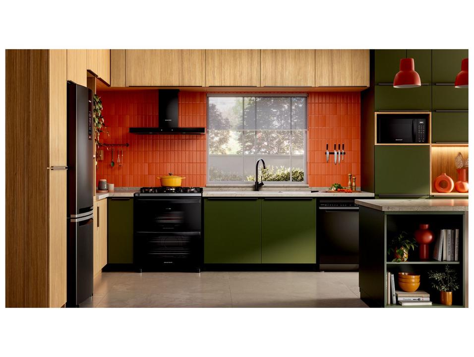 Fogão 5 Bocas Brastemp Preto Duplo Forno BFD5LAE - 1