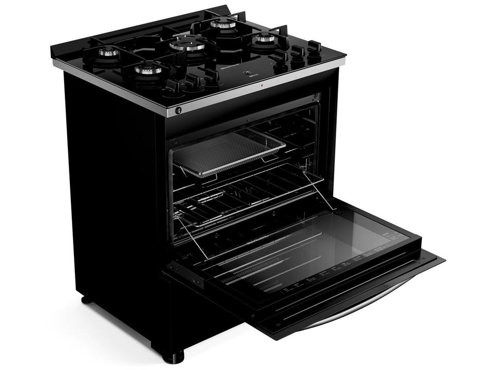 Fogão 5 bocas Brastemp Preto Mesa de Vidro BFS5LAE - 8