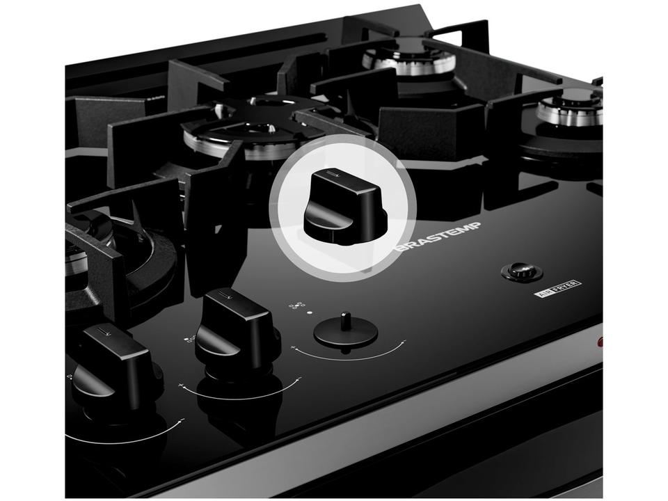 Fogão 5 bocas Brastemp Preto Mesa de Vidro BFS5LAE - 11