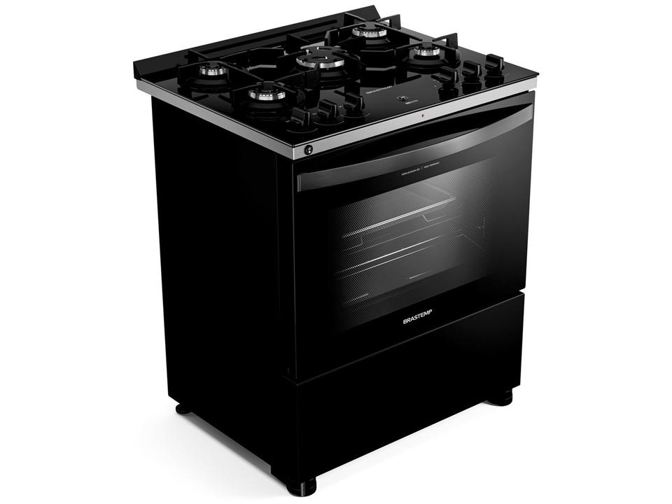 Fogão 5 bocas Brastemp Preto Mesa de Vidro BFS5LAE - 7