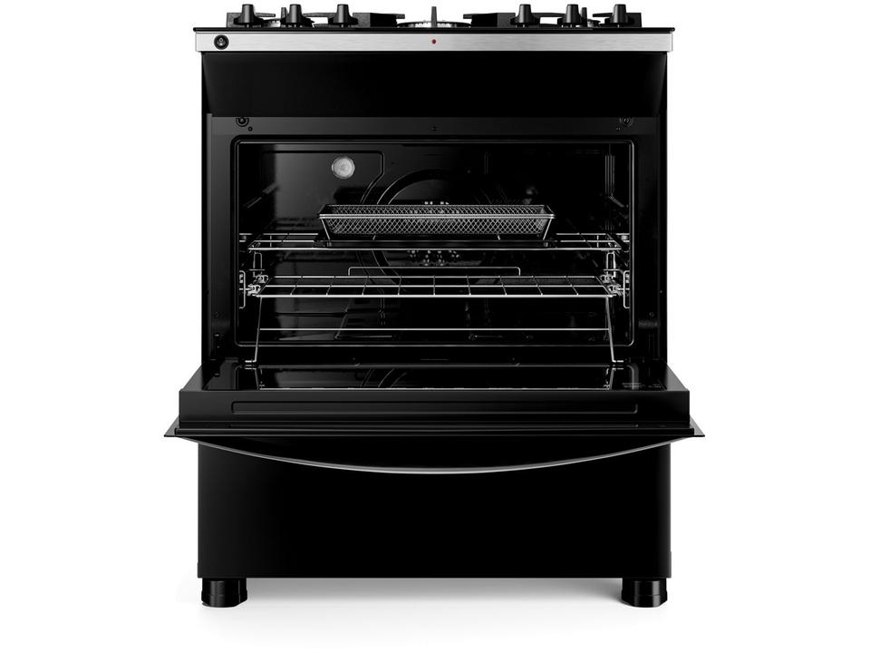 Fogão 5 bocas Brastemp Preto Mesa de Vidro BFS5LAE - 5