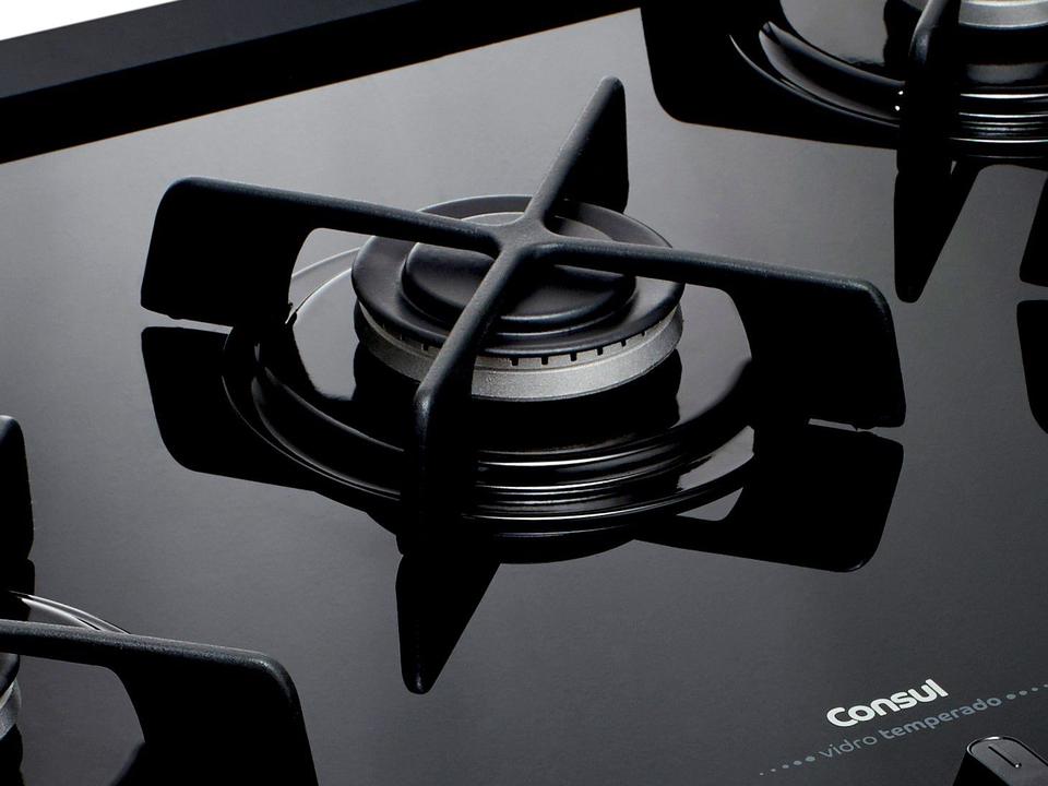 Fogão 5 Bocas Consul Inox Mesa de Vidro CFS5VARUNA - 6