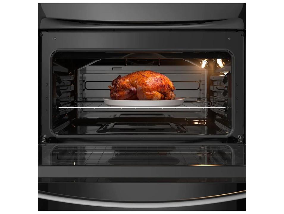 Fogão 5 Bocas Continental Inox Mesa de Vidro Preto Tripla Chama FC5GB - 6