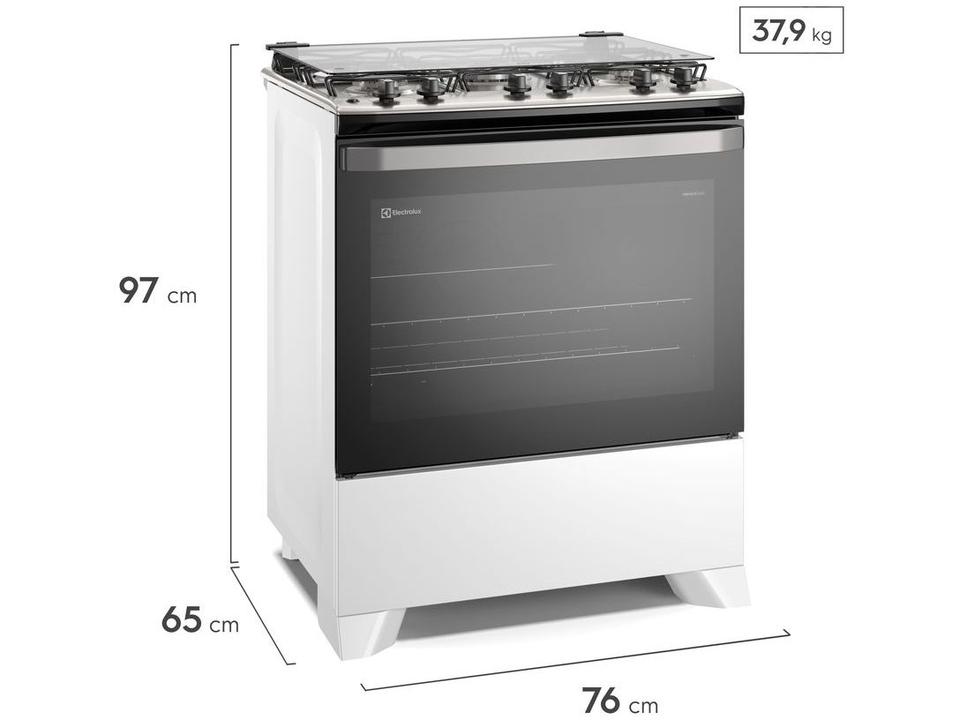 Fogão 5 Bocas Electrolux Branco Efficient PerfectCook FE5IB - 1
