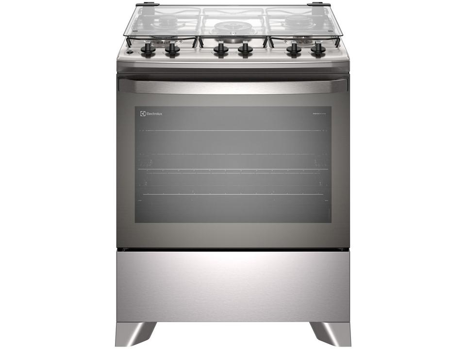 Fogão 5 Bocas Electrolux Cinza Acendimento Automático Efficient com PerfectCook FE5IC - Bivolt