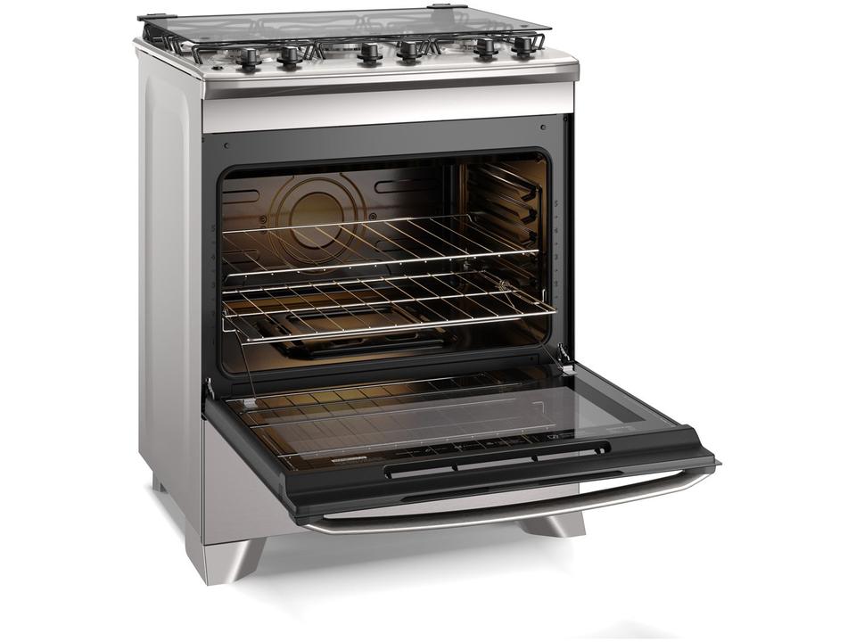 Fogão 5 Bocas Electrolux Cinza Acendimento Automático Efficient com PerfectCook FE5IC - Bivolt - 4