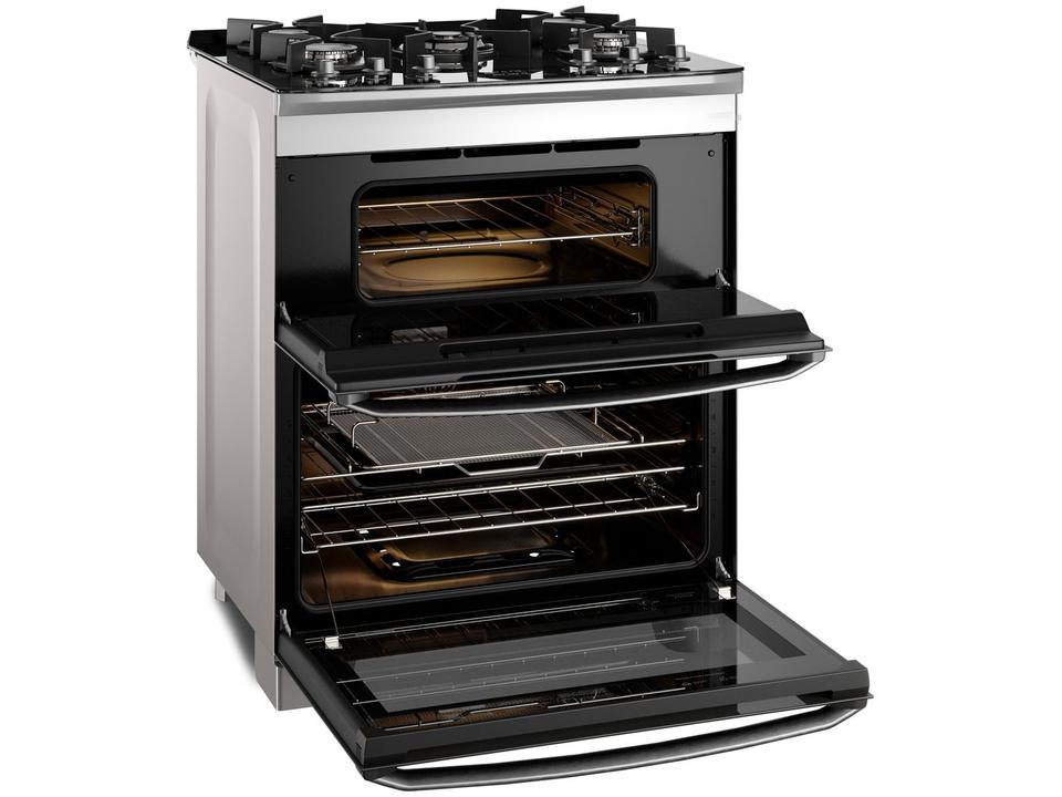 Fogão 5 Bocas Electrolux Cinza Duplo Forno com Timer FE5AD - 4
