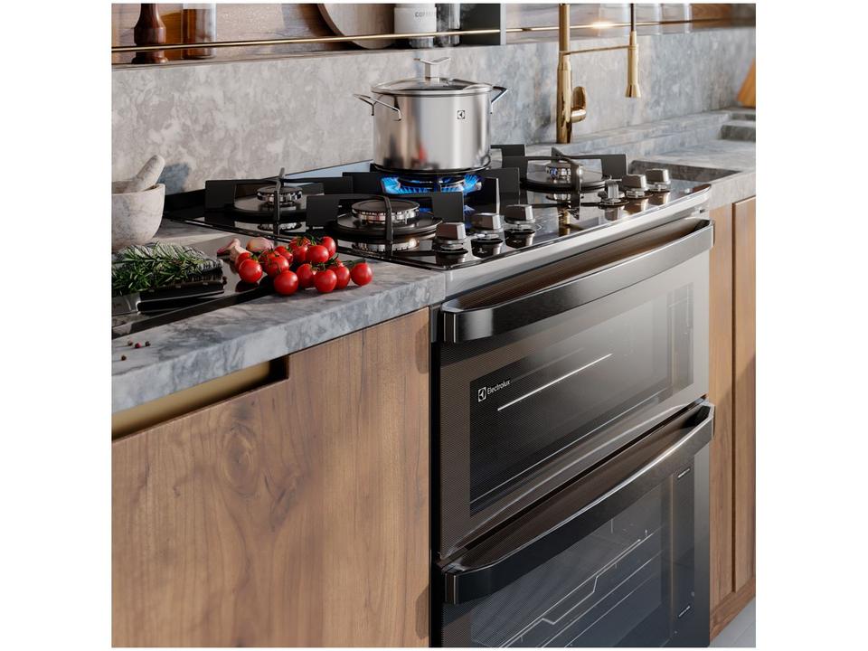Fogão 5 Bocas Electrolux Cinza Duplo Forno com Timer FE5AD - 2