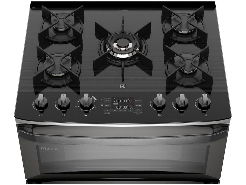Fogão 5 Bocas Electrolux Cinza Duplo Forno com Timer FE5AD - 6