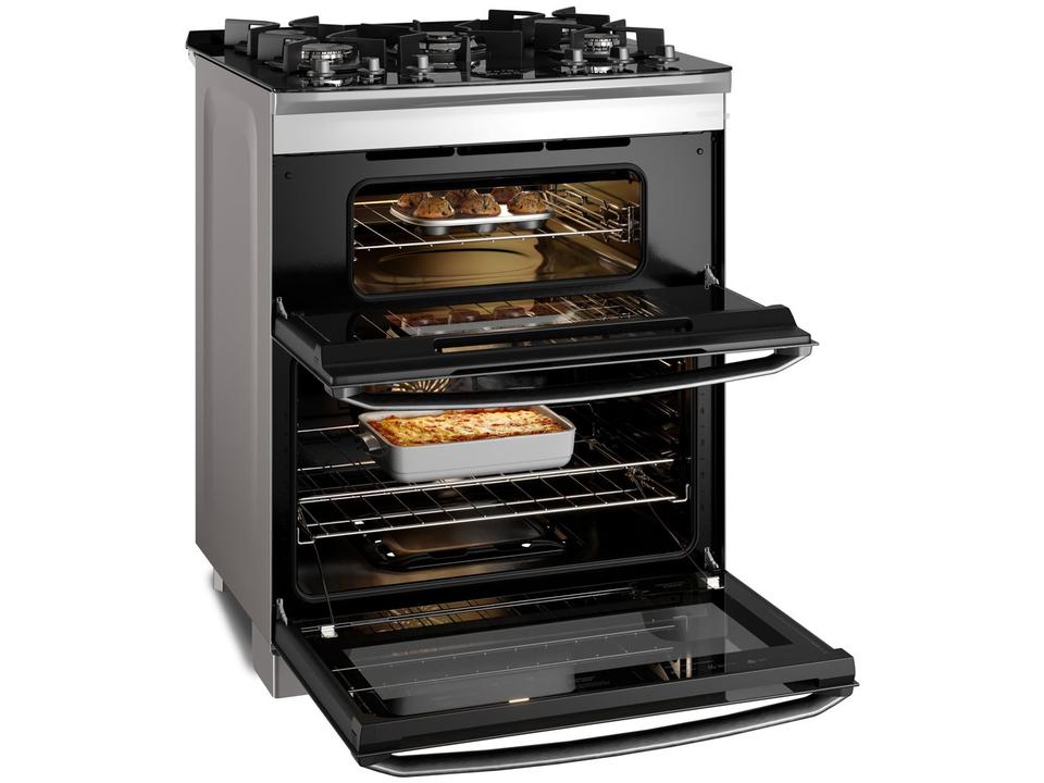 Fogão 5 Bocas Electrolux Cinza Duplo Forno com Timer FE5AD - 5