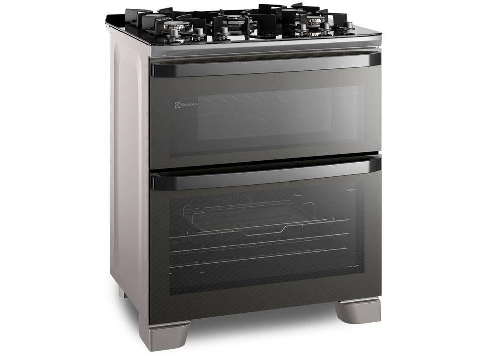 Fogão 5 Bocas Electrolux Cinza Duplo Forno com Timer FE5AD - 3