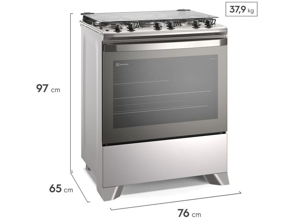 Fogão 5 Bocas Electrolux Cinza Efficient PerfectCook FE5IC - 2