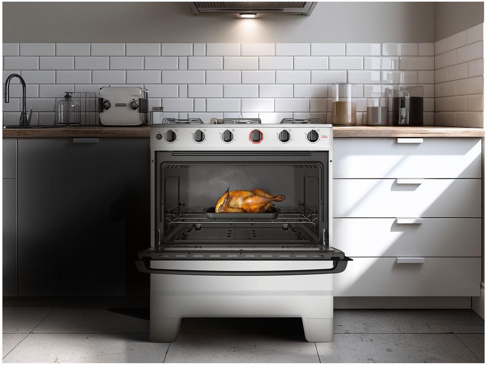 Fogão 5 Bocas Esmaltec Branco Ideal Super BR 5121 - 3