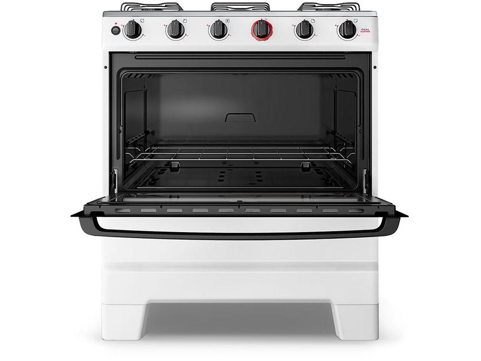 Fogão 5 Bocas Esmaltec Branco Ideal Super BR 5121 - 9