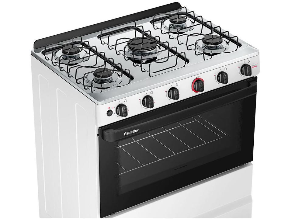 Fogão 5 Bocas Esmaltec Branco Ideal Super BR 5121 - 12