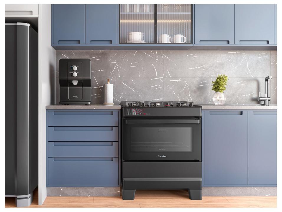 Fogão 5 Bocas Esmaltec Preto Mesa de Vidro Esmaltec Ideal Top Glass - 3