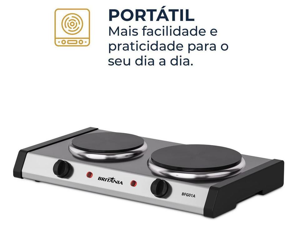 Fogão Elétrico 2 Bocas 2000W Britânia BFG01A - 2