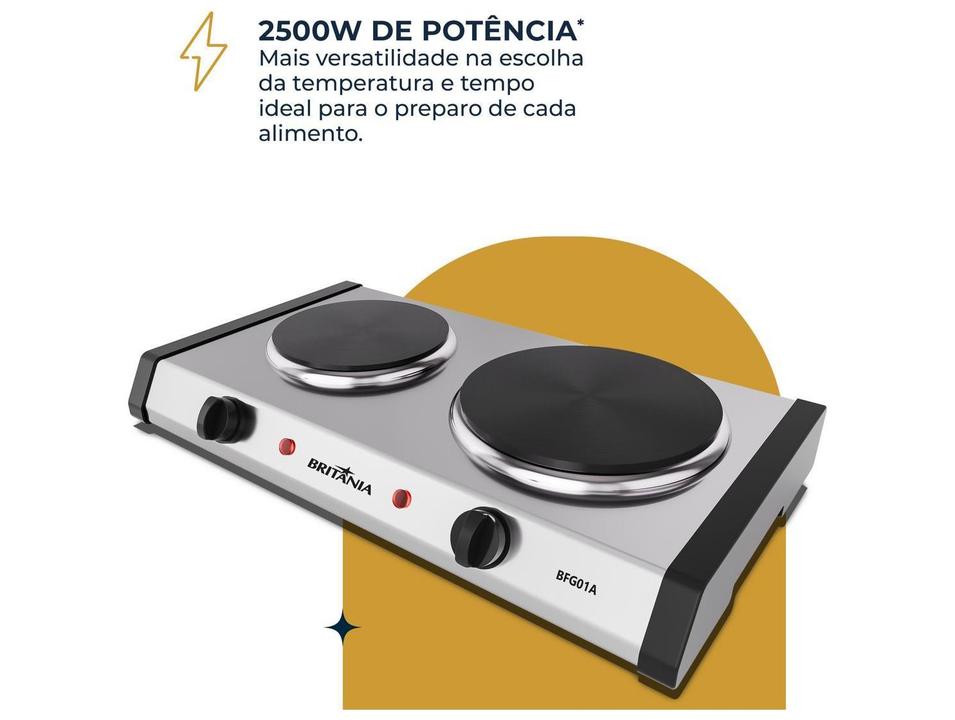 Fogão Elétrico 2 Bocas 2000W Britânia BFG01A - 1