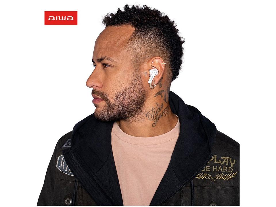 Fone de Ouvido Bluetooth Aiwa Eardbud AWS-EB-04-W com Microfone com Cancelamento de Ruído Intra-auricular True Wireless Branco - 2